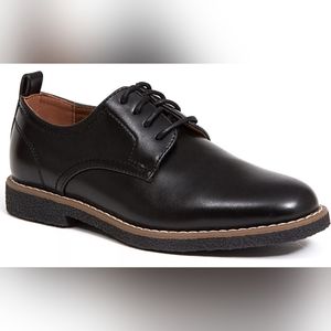 Deer Stags "Zander" Boys 6M Black Oxford Shoes Memory Foam Comfort- worn once